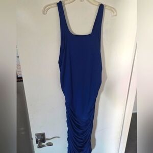 Elegant Blue Sleeveless Dress